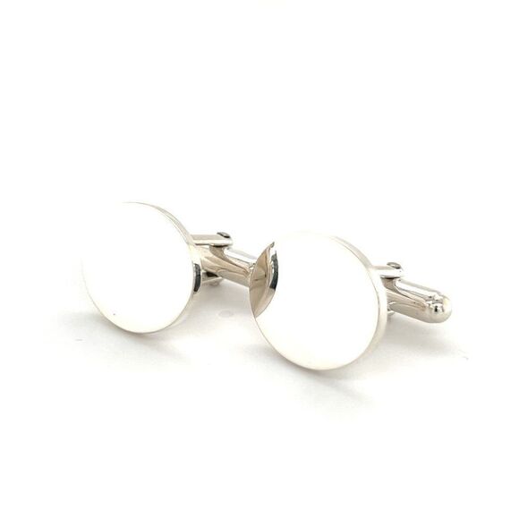 Tiffany & Co Estate Sterling Silver Cufflinks 12 Grams TIF253 - Picture 3 of 12